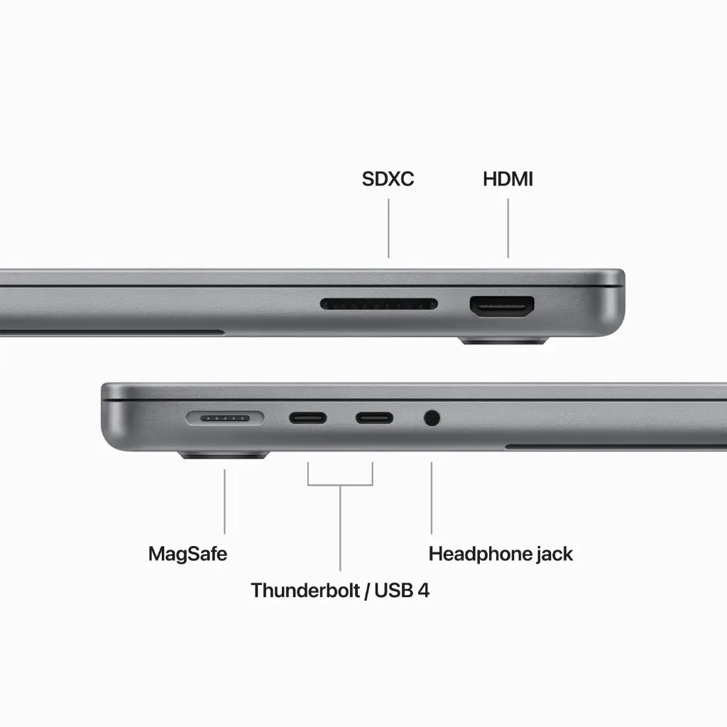 Apple Macbook Pro 14-inch (M3) ports